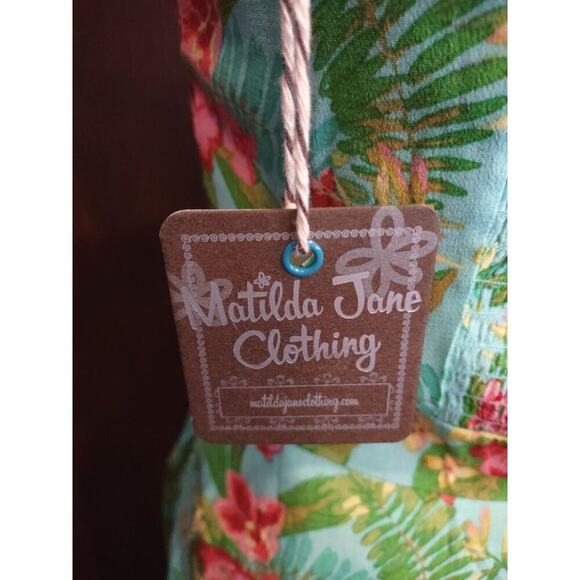 Matilda Jane Floral Dress Size 6 Hello Lovely by the Bay Blue Pinup Babydoll NEW - Picture 6 of 10